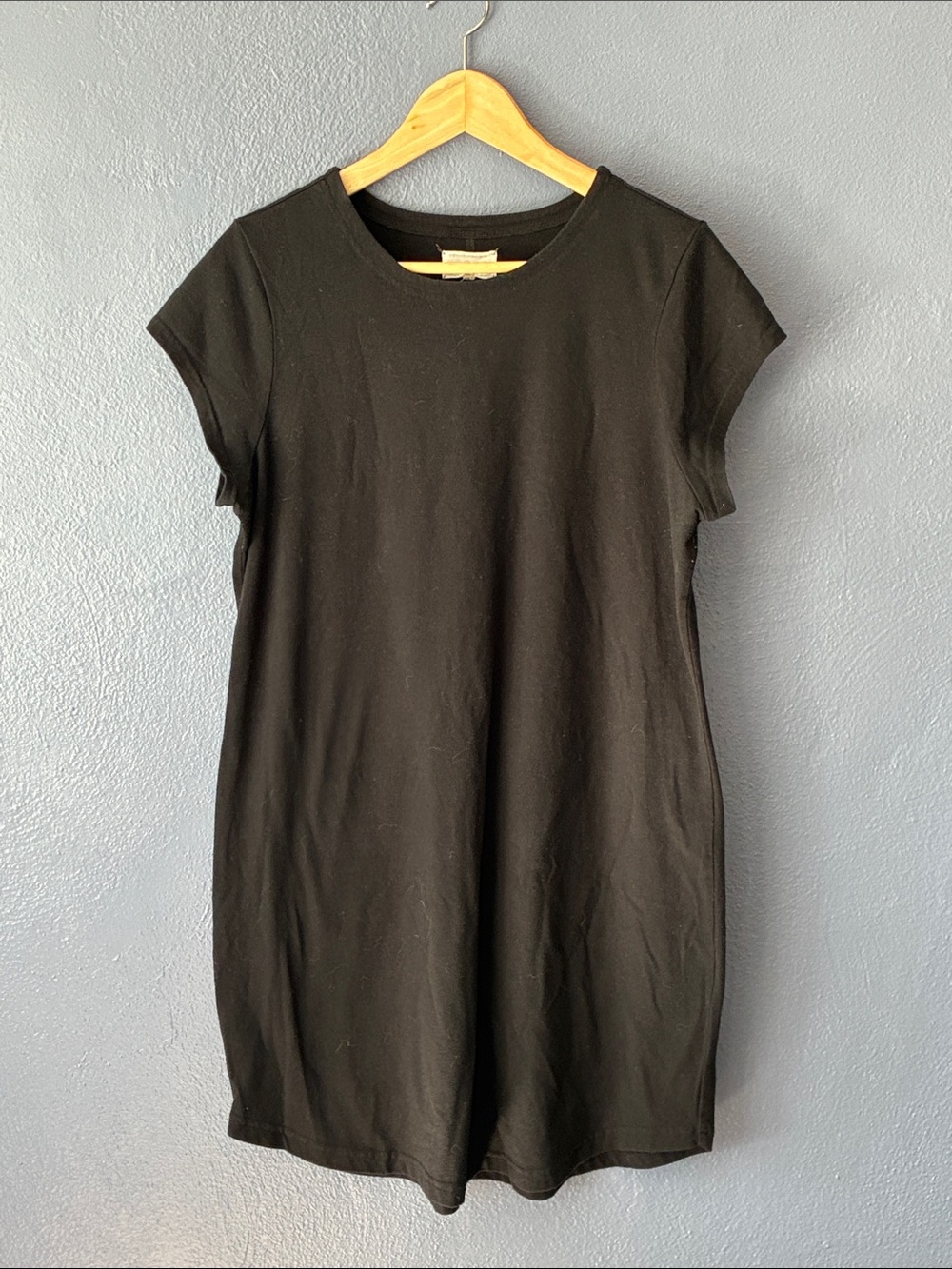 Lou & Grey Classic Black Short-Sleeve Women's Knit Dress Large - Picture 2 of 5